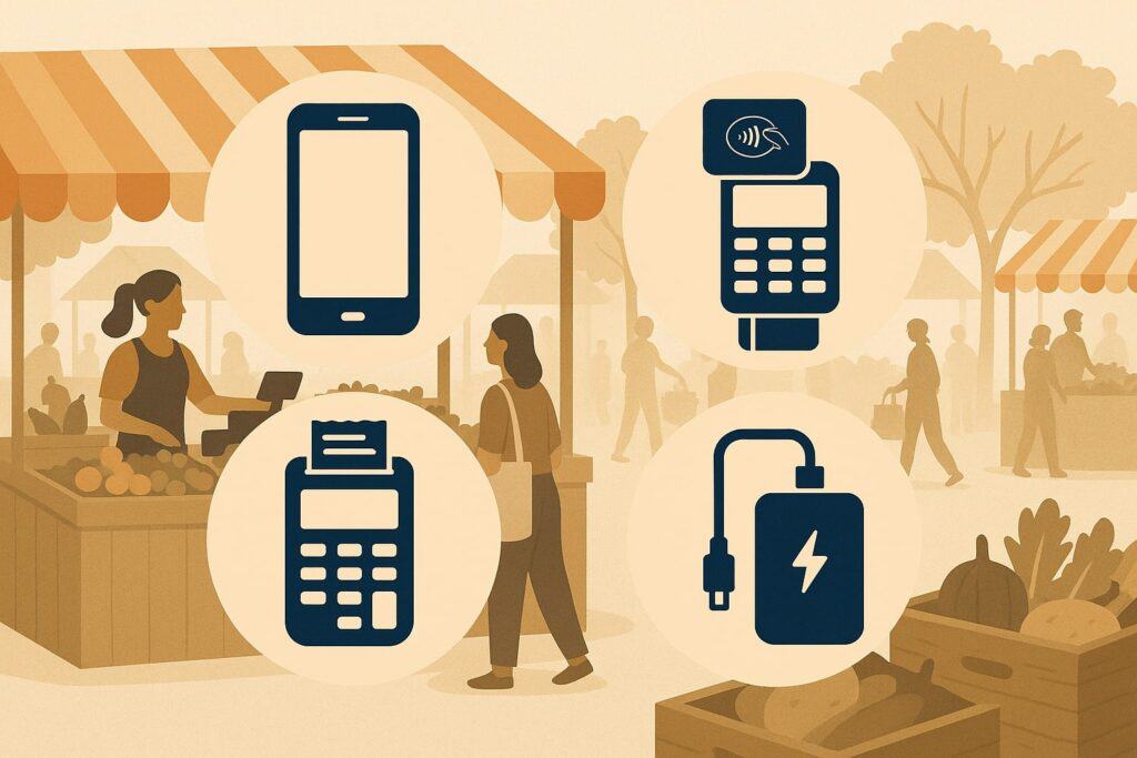 Choosing the Right POS Hardware for Outdoor Markets (Phones, Readers, Printers, and Power)