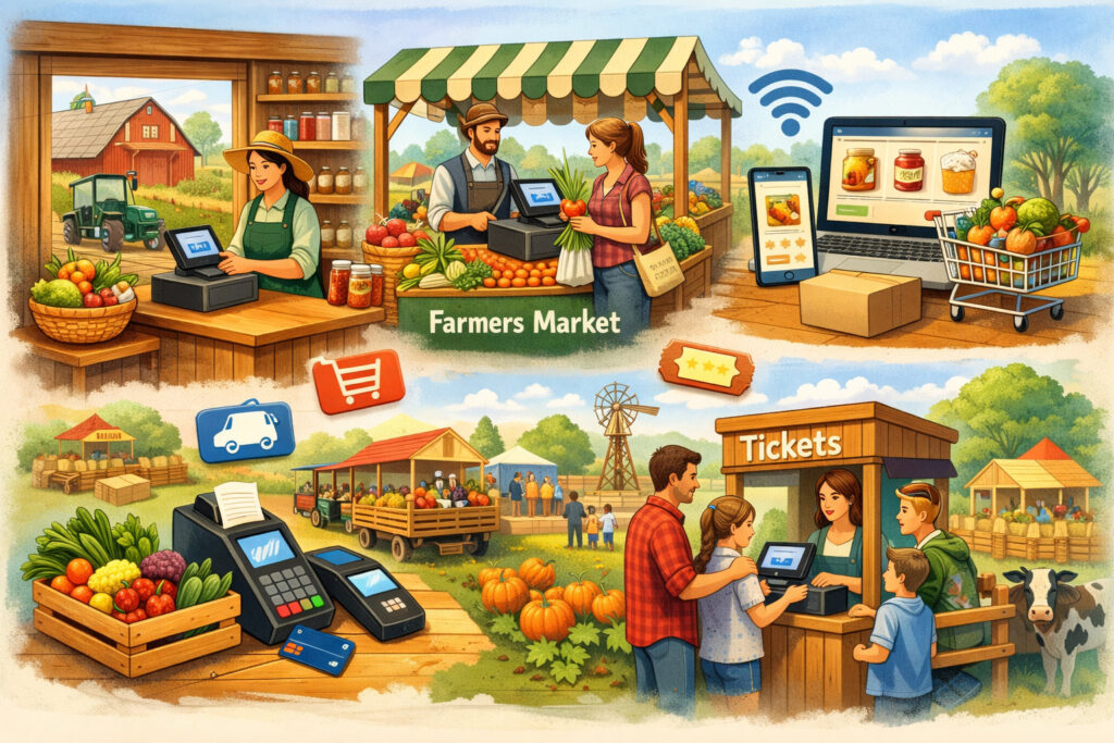 Common Sales Channels Where Farm POS Systems Are Used