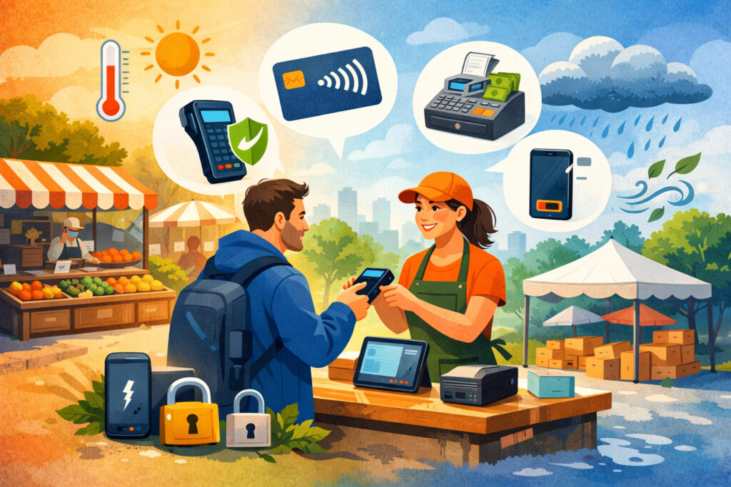 How Outdoor Selling Conditions Affect Payment Hardware Choices