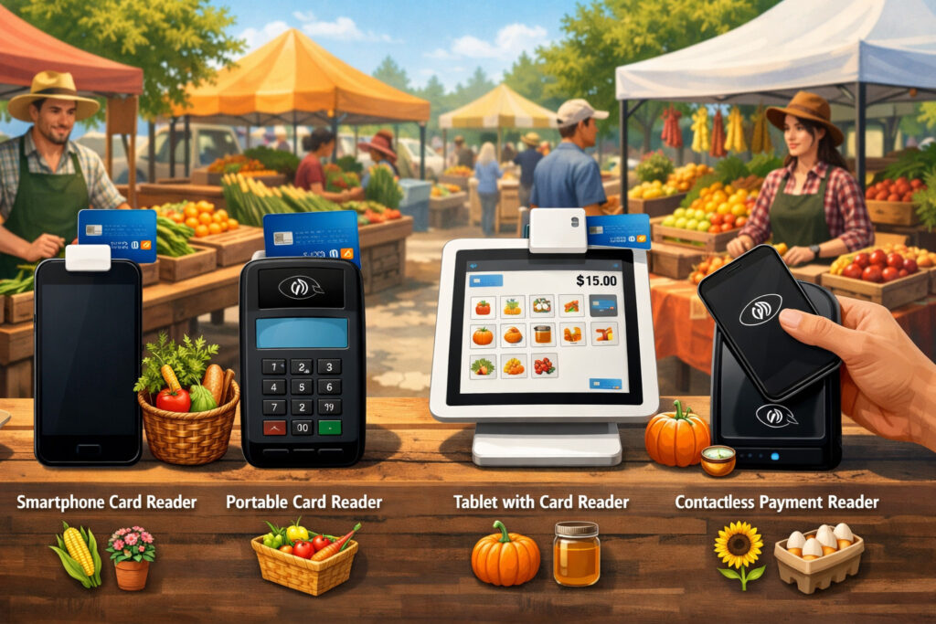 Types of Card Readers Farmers Market Vendors Can Use