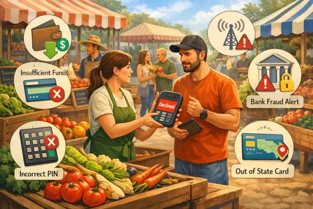 Why Payment Declines Happen at Farmers Markets
