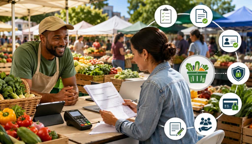 Applying for SNAP acceptance at a farmers market