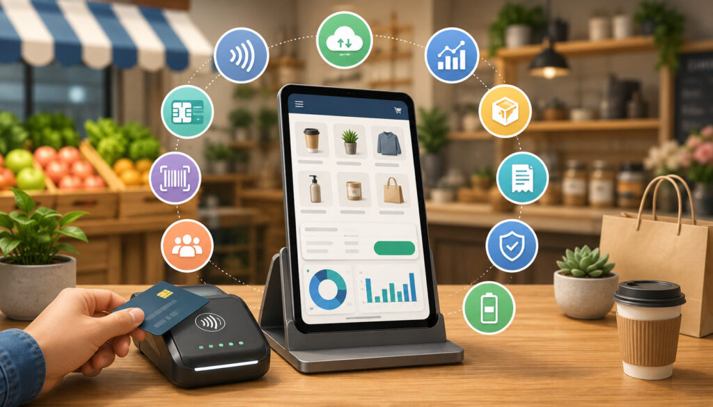 Mobile POS system features and payment tools