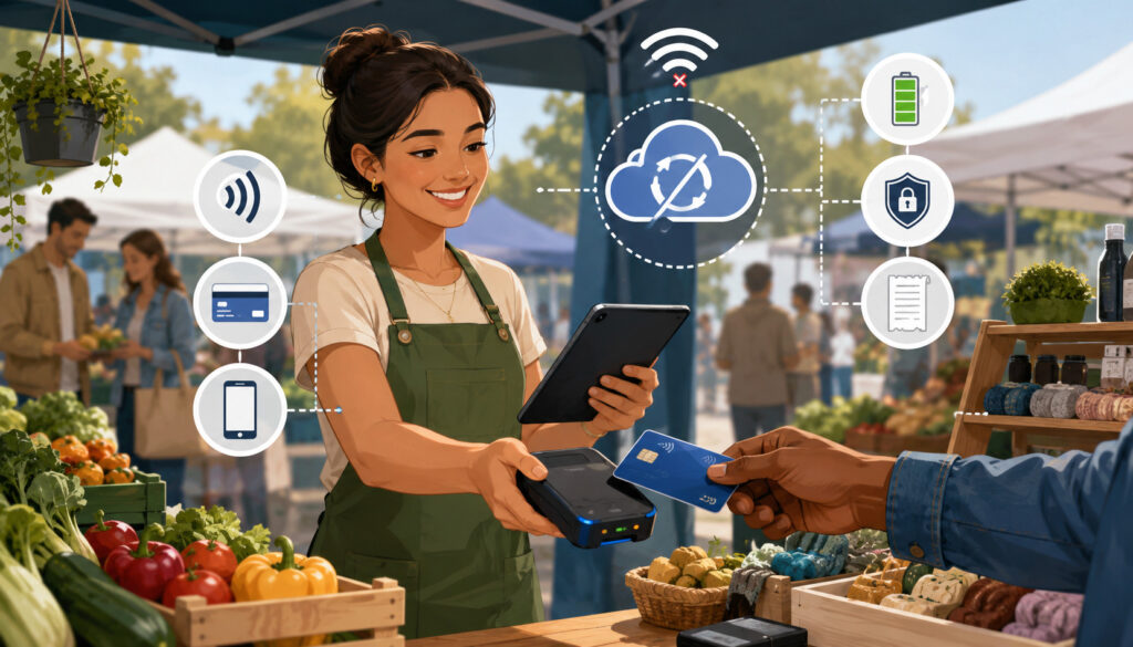 Offline payment support for mobile sellers